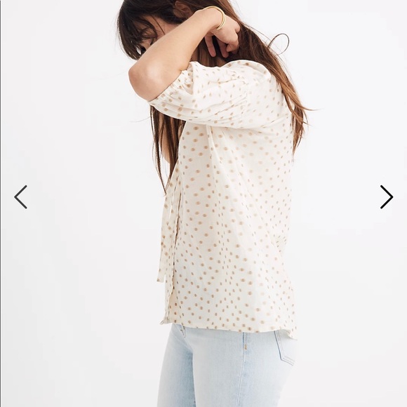 NWOT Caron Callahan Isola Top In Clipdot - Picture 2 of 8